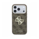 Rudas dėklas Apple iPhone 18 Pro Max telefonui "Guess PU 4G Strass Metal Logo Case"