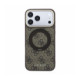 Rudas dėklas Apple iPhone 18 Pro Max telefonui "Guess PU 4G Ring Stand MagSafe Case"