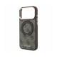 Rudas dėklas Apple iPhone 18 Pro Max telefonui "Guess PU 4G Ring Stand MagSafe Case"