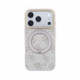 Rožinis dėklas Apple iPhone 18 Pro Max telefonui "Guess PU 4G Ring Stand MagSafe Case"