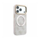 Rožinis dėklas Apple iPhone 18 Pro Max telefonui "Guess PU 4G Ring Stand MagSafe Case"