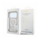 Rožinis dėklas Apple iPhone 18 Pro Max telefonui "Guess PU 4G Ring Stand MagSafe Case"