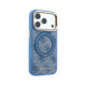 Mėlynas dėklas Apple iPhone 18 Pro Max telefonui "Guess PU 4G Ring Stand MagSafe Case"