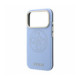 Mėlynas dėklas Apple iPhone 18 Pro Max telefonui "Guess PU Semi Wrap Perforated 4G Logo MagSafe Case"