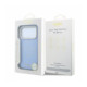 Mėlynas dėklas Apple iPhone 18 Pro Max telefonui "Guess PU Semi Wrap Perforated 4G Logo MagSafe Case"