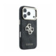 Juodas dėklas Apple iPhone 18 Pro telefonui "Guess PU 4G Strass Metal Logo Case"