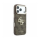 Rudas dėklas Apple iPhone 18 Pro telefonui "Guess PU 4G Strass Metal Logo Case"