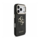 Juodas dėklas Apple iPhone 18 Pro telefonui "Guess PU 4G Metal Logo Strap Case"