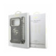Juodas dėklas Apple iPhone 18 Pro telefonui "Guess PU 4G Metal Logo Strap Case"