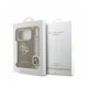 Rudas dėklas Apple iPhone 18 Pro telefonui "Guess PU 4G Metal Logo Strap Case"