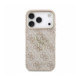 Rožinis dėklas Apple iPhone 18 Pro telefonui "Guess PU 4G Metal Logo Strap Case"