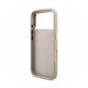 Rožinis dėklas Apple iPhone 18 Pro telefonui "Guess PU 4G Metal Logo Strap Case"
