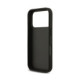 Juodas dėklas Apple iPhone 18 Pro telefonui "Guess PU Fixed Glitter 4G Metal Logo Case"