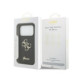 Juodas dėklas Apple iPhone 18 Pro telefonui "Guess PU Fixed Glitter 4G Metal Logo Case"