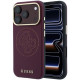 Raudonas dėklas Apple iPhone 18 Pro telefonui "Guess PU Semi Wrap Perforated 4G Logo MagSafe Case"