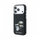 Juodas dėklas Apple iPhone 18 Pro Max telefonui "Karl Lagerfeld PU Semi Wrap Smooth Sketch Bodies Magsafe Case"