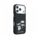 Juodas dėklas Apple iPhone 18 Pro Max telefonui "Karl Lagerfeld PU Semi Wrap Smooth Sketch Bodies Magsafe Case"