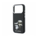 Juodas dėklas Apple iPhone 18 Pro Max telefonui "Karl Lagerfeld PU Semi Wrap Smooth Sketch Bodies Magsafe Case"