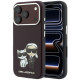 Raudonas dėklas Apple iPhone 18 Pro Max telefonui "Karl Lagerfeld PU Semi Wrap Smooth Sketch Bodies Magsafe Case"