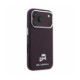 Raudonas dėklas Apple iPhone 18 Pro Max telefonui "Karl Lagerfeld PU Grained Semi Wrap K&CH Heads Magsafe Case"