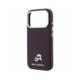 Raudonas dėklas Apple iPhone 18 Pro Max telefonui "Karl Lagerfeld PU Grained Semi Wrap K&CH Heads Magsafe Case"