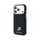Juodas dėklas Apple iPhone 18 Pro Max telefonui "Karl Lagerfeld PU Grained Semi Wrap K&CH Heads Magsafe Case"