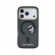 Juodas dėklas Apple iPhone 18 Pro Max telefonui "Karl Lagerfeld IML Choupette Peekaboo Magsafe Case"