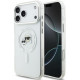 Skaidrus dėklas Apple iPhone 18 Pro Max telefonui "Karl Lagerfeld IML K&CH Heads Metal Frame MagSafe Case"