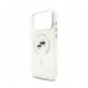 Skaidrus dėklas Apple iPhone 18 Pro Max telefonui "Karl Lagerfeld IML K&CH Heads Metal Frame MagSafe Case"