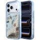 Mėlynas dėklas Apple iPhone 18 Pro Max telefonui "Karl Lagerfeld Liquid Glitter Beach Case"
