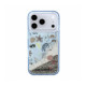 Mėlynas dėklas Apple iPhone 18 Pro Max telefonui "Karl Lagerfeld Liquid Glitter Beach Case"