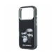 Juodas dėklas Apple iPhone 18 Pro telefonui "Karl Lagerfeld PU Semi Wrap Smooth Sketch Bodies Magsafe Case"