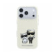 Smėlio spalvos dėklas Apple iPhone 18 Pro telefonui "Karl Lagerfeld PU Semi Wrap Smooth Sketch Bodies Magsafe Case"