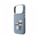 Mėlynas dėklas Apple iPhone 18 Pro telefonui "Karl Lagerfeld PU Semi Wrap Smooth Sketch Bodies Magsafe Case"