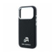 Juodas dėklas Apple iPhone 18 Pro telefonui "Karl Lagerfeld PU Grained Semi Wrap K&CH Heads Magsafe Case"
