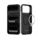 Juodas / sidabrinės spalvos dėklas Apple iPhone 17 Pro / 18 Pro telefonui "Tech-Protect ION Carbon Magsafe"