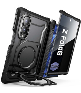 Juodas dėklas Samsung Galaxy Z Fold 8 telefonui "Supcase UB Grip Mag Magsafe Privacy Glass"