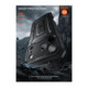 Juodas dėklas Apple iPhone 17 Pro Max / 18 Pro Max telefonui "Supcase Unicorn Beetle Pro"