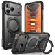 Juodas dėklas Apple iPhone 17 Pro Max / 18 Pro Max telefonui "Supcase UB Grip MAG Magsafe"
