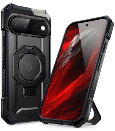 Juodas dėklas Google Pixel 11 Pro XL telefonui "Supcase UB Grip MAG Magsafe"