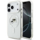 Skaidrus dėklas Apple iPhone 18 Pro telefonui "Karl Lagerfeld IML K&CH Heads Metal Frame MagSafe Case"