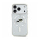 Skaidrus dėklas Apple iPhone 18 Pro telefonui "Karl Lagerfeld IML K&CH Heads Metal Frame MagSafe Case"