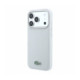 Pilkas dėklas Apple iPhone 18 Pro Max telefonui "Lacoste PVC Iconic Petit Pique Metal Logo MagSafe Case"