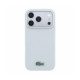 Pilkas dėklas Apple iPhone 18 Pro Max telefonui "Lacoste PVC Iconic Petit Pique Metal Logo MagSafe Case"