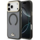 Juodas dėklas Apple iPhone 18 Pro Max telefonui "Lacoste IML Shockproof Petit Pique Gold Logo MagSafe Case"