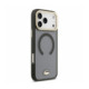 Juodas dėklas Apple iPhone 18 Pro Max telefonui "Lacoste PC/TPU Frosted Finish Gold Logo MagSafe Case"