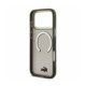 Juodas dėklas Apple iPhone 18 Pro Max telefonui "Lacoste IML Shockproof Petit Pique Gold Logo MagSafe Case"