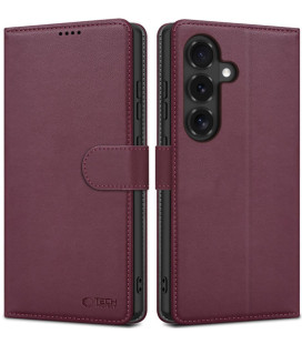 Raudonas atverčiamas dėklas Samsung Galaxy S26 FE telefonui "Tech-Protect Wallet"