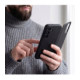 Matinis juodas atverčiamas dėklas Samsung Galaxy S26 FE telefonui "Tech-Protect Smart Wallet"