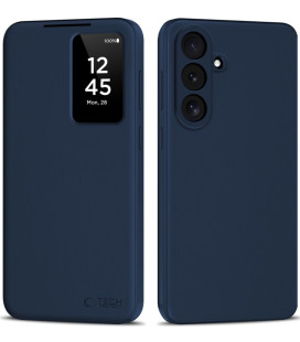 Mėlynas atverčiamas dėklas Samsung Galaxy S26 FE telefonui "Tech-Protect Smart Wallet"